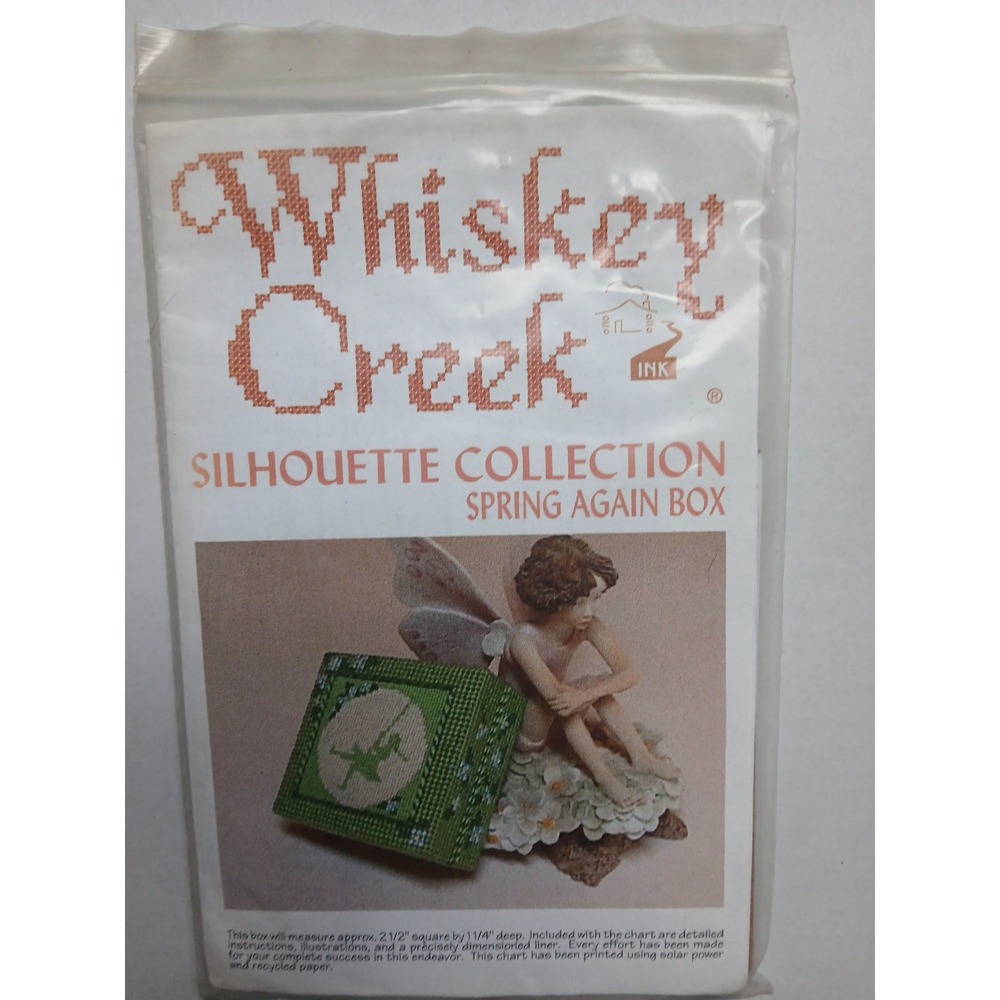 Whiskey Creek "Spring Again Box"CROSS STITCH KIT VTG‎ Silhouette  Collection